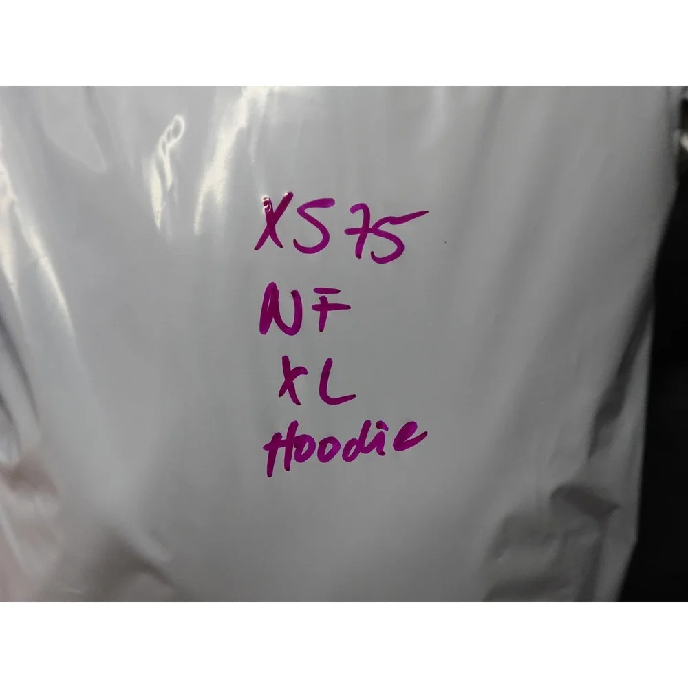 The North Face Hoodie Mens XL‎ Cream Half Dome Logo Pullover Fleece